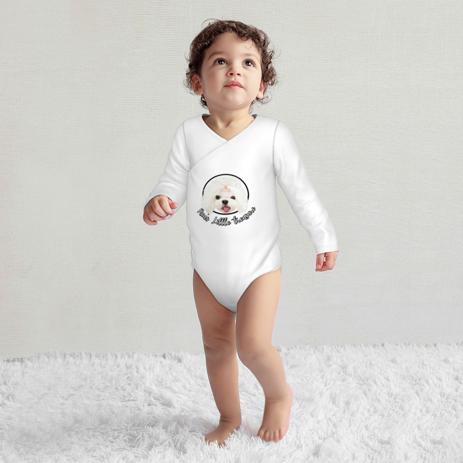 Long-Sleeve Baby Onesie